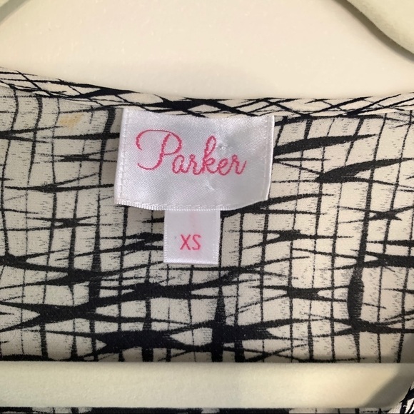 Parker 100% Silk Top with Fringe and Cutout Detail Size XS - Picture 8 of 8